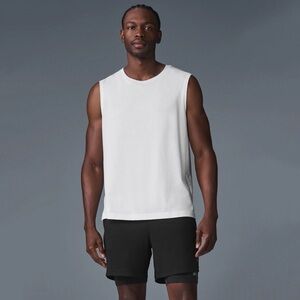 ALO Yoga The Triumph Muscle Tank in White